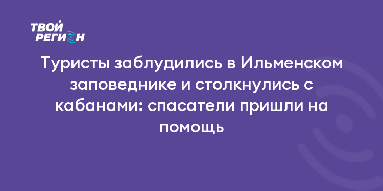 Туристы заблудились в Ильменском заповеднике и столкнулись с кабанами: спасатели пришли на помощь