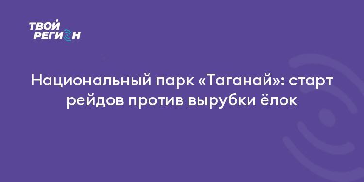 Национальный парк «Таганай»: старт рейдов против вырубки ёлок